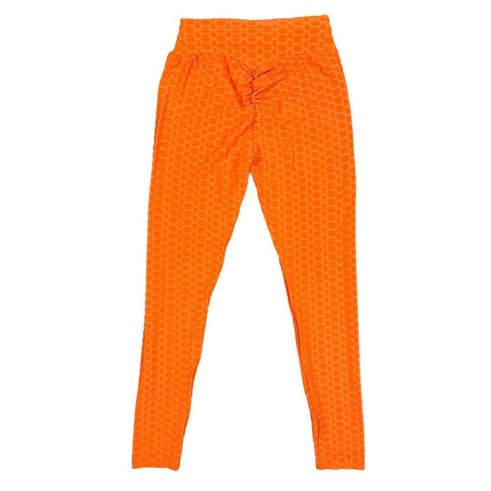 Love University Tik Tok Orange Honeycomb Hoodie & Scrunch Butt Leggings Set - Picture 6 of 7